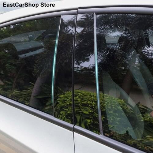 For Cadillac XTS CT4 XT4 XT5 ATS-L ATS Car Door Window Central Middle Column Trim Protection B C Pillar PC Stickers Cover