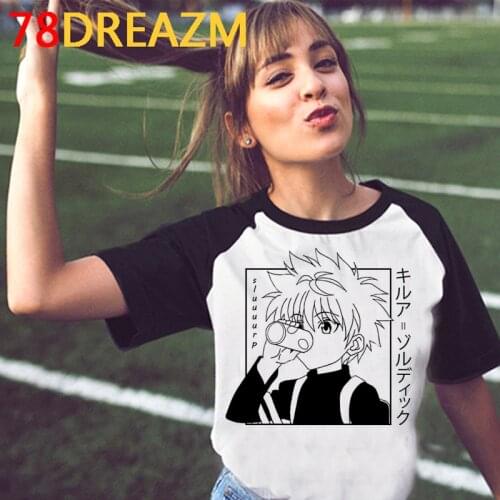 Hunter x Hunter Kurapika Killua t shirt top tees men graphic tees tumblr japanese clothes tshirt graphic tees women