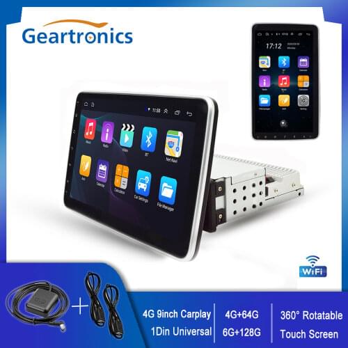Upgrad Wifi Version Android 9.1 1Din Car Multimedia Player 360° Rotatable Horizontal & Vertical Screen 2G+32G USB Stereo Radio