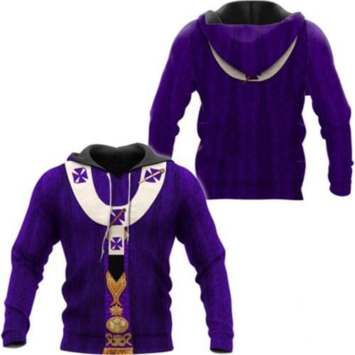 Cosplay Pope 3D Full Print Jacket Men/Women Harajuku Hoodie Unisex Casual Purple Streetwear Sweatshirt Pullover Sudaderas