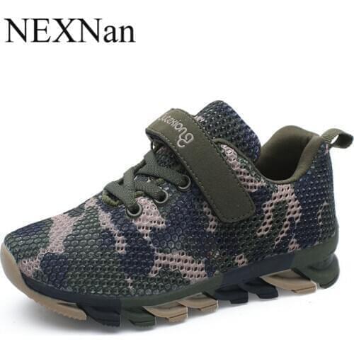NEXNan Sport Children Shoes For Boys Sneakers Kids Casual Shoes Girls Sneaker Running Mesh Anti-slippery Fashion sapato infantil