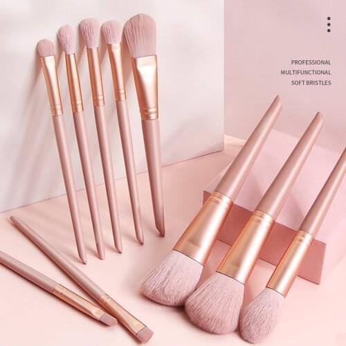 Professional 10pcs Colorful Makeup Brushes Set Foundation Powder Blush Eyeshadow Eyebrow Blending Brush Set
