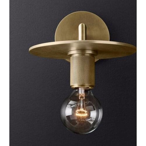 Retro American RH Metal E27 Led Wall Lamp Edison Bulb G80 Led Wall Light Indoor Wall Scones Wall Mounted Lamparas Led Luminarias