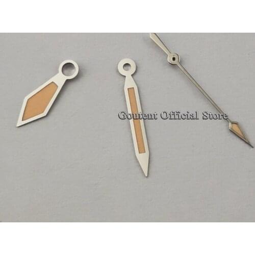 Silver Orange Luminous Watch Hands fit ETA 2836 2824 DG2813,3804/Miyota 8215,8205,821A NH35 NH36 Movement