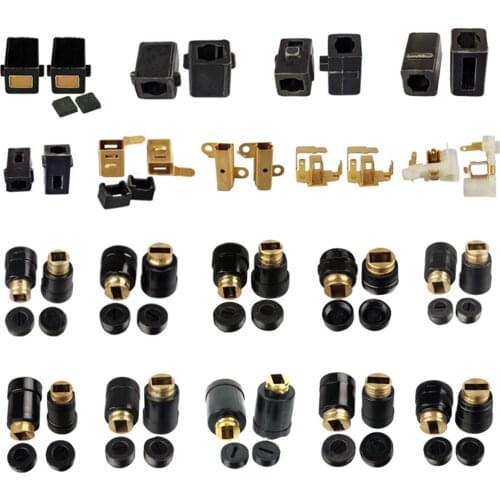 Black Plastic Screw 15mm Dia Carbon Brush Holder Caps Cover 20 Pcs