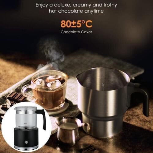 700ml Detachable Electric Milk Frother Heat Foam Maker Coffee Home Kitchen Tool