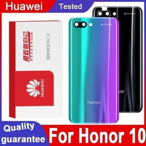 High quality For Huawei Honor 10 Back Glass Battery Cover Rear Door Housing Case Panel For Honor 10 Back Housing Rear Cover