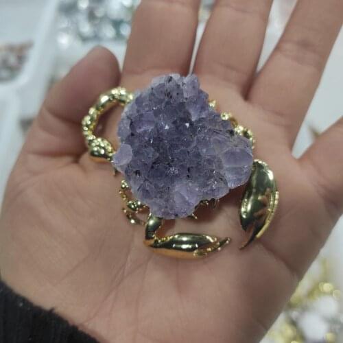 1pcs Natural amethyst Crystal Cluster Quartz Crystal Health Healing Reiki Stone Raw Point Specimen Home Decor Raw Crystals