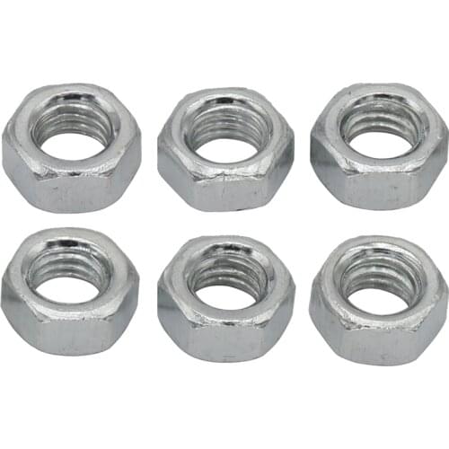 100Pcs 5/32" 5/32 Inch 5/32-32 Zinc Plated Carbon Steel UK Standard British Form Coarse Thread BSW Hex Hexagon Nut