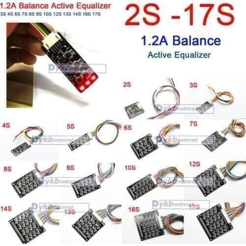 2S -16S 1.2A Balance Active Equalizer BMS Energy Transfer Board Li-ion Lifepo4 LTO Lithium Battery 12V 24V 36V 48V 4S 7S 10S 13S