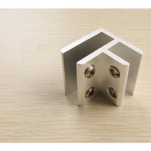 1 PC Aluminum glass clamp,glass panel holder 90 degrees for holding 10- 12 mm thick glass or board