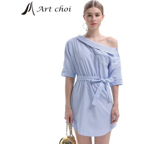 Летние платья с открытыми плечами Art choi China At AliExpress