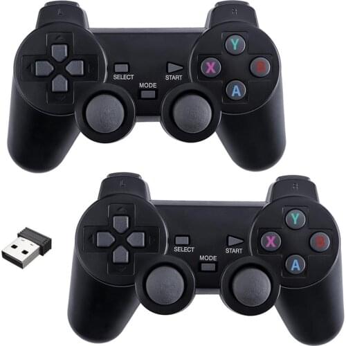 2pcs 2.4 G Wireless Gamepad for PS3 Joystick Console Controle For USB PC Conrroller For Playstation 3 Joypad Accessorie Support