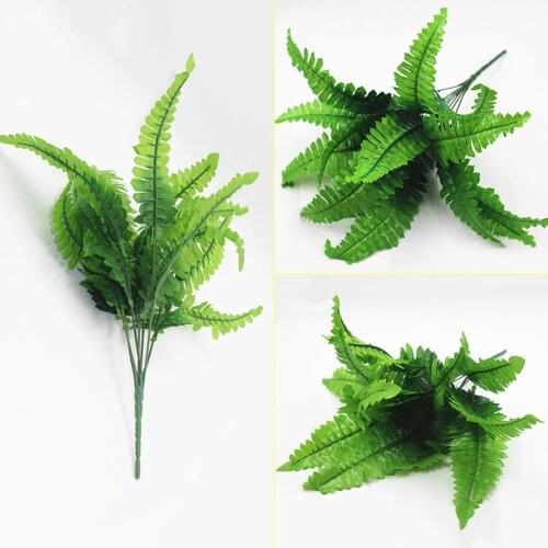 Large Artificial Boston Fern Fake Plant Bush Leaf Leave Foliagehome Wedding Decoration Garden Party Decor