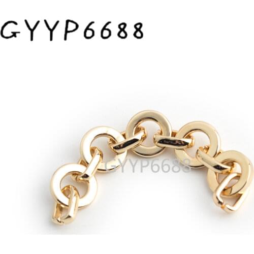 1-5 pieces 3mm thick 3 colors Zinc Alloy chain Bag Handles Parts Strap Accessory Circle type Alloy bag chains