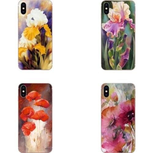 For Huawei p40 lite pro Honor 20i 20 10i 10 lite Y9 Y7 Y6 Y5 Prime 2019 2018 Mate 20 Lite Silicone Phone Bag Case Art Flower