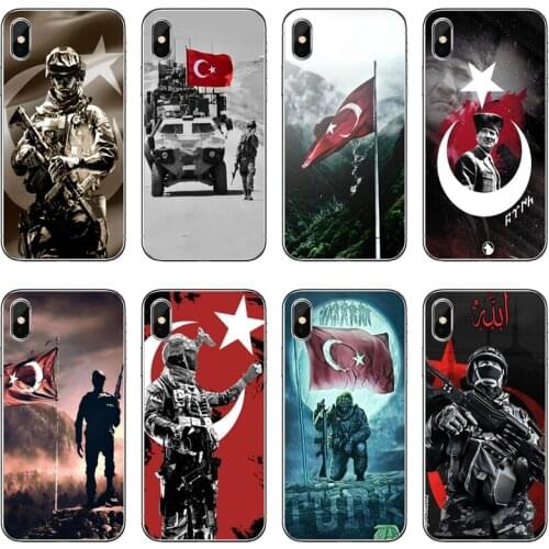 Turkey Flag Soldier Accessories Phone Case For Huawei P40 P30 P20 Pro P10 P9 Lite Y5 Y6 Y7 Y9 P Smart Plus 2018 2019