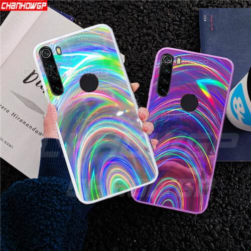 Phone Case For Xiaomi Redmi Note 9S 9 Pro Gradient 3D Rainbow Glitter Mirror Case For Redmi Note 8 9 Pro Max Soft TPU Cover Capa