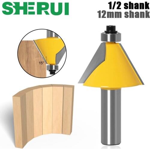 1pc 30 Degree Chamfer & Bevel Edging Router Bit - 1/2" Shank - woodworking cutter woodworking bits