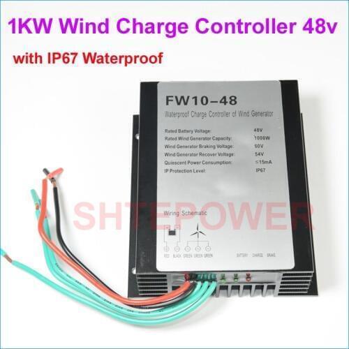 Wind charger controller 24V/48V for 1000W Three Phase AC Wind Generator for home power system