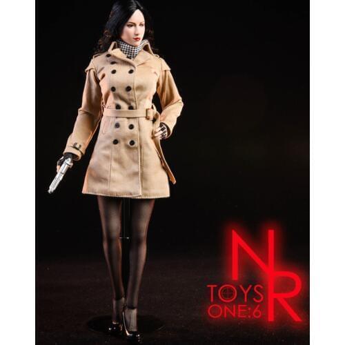 1/6 Scale Costume Clothes Model Ada Trench Coat For 12 inches Action figure Body Doll NRTOYS NR19