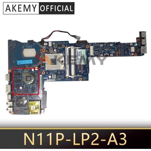 Laptop motherboard for toshiba satellite M600 M640 M645 K000109650 NBQAA LA-6072P HM55 N11P-LP2-A3 DDR3 Mother Board