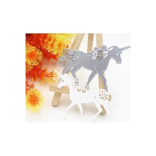 Reunion Unicorn Metal Die Cutting Dies Horse Stencils for DIY Scrapbooking Photo Album Decorative Embossing DIY Paper Cards 2020