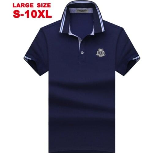 Mens Lapel Short Sleeve T-shirt Summer Simple Cotton Polo Shirt Loose Large Half Sleeve Mens T-shirt