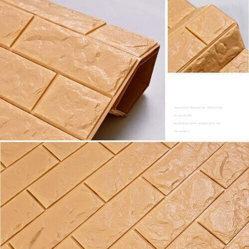 3D Brick PE Foam Wall Stickers Panels Room Decal Stone Decoration Embossed Living Room Kids Safty Bedroom Home Decor