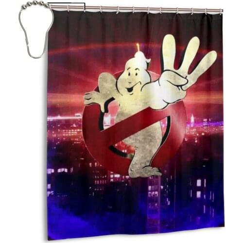 New Waterproof Cartoon Animal Shower Curtain Polyester Ghostbusters Showering Bath Decoration Curtains In The Bathroom