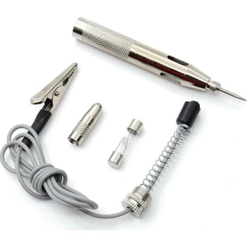 Newest DC 6V 12V 24V Probe Light System Test Probe Lamp Auto Car Light Circuit Tester Lamp Voltage Tester Pen Detector Copper