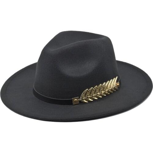 Free shipping autumn and winter wool blend fashion wide-brimmed BF102 fedora, woolen top hat, fedora, Panama hat