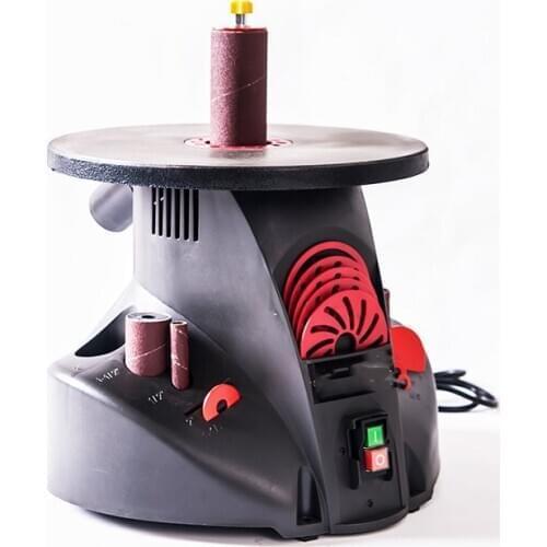 14 Inch Shaft Sander Surface Grinding Table Foot Wooden Handle Shaft Sander 220v300W 19mm 25 times / minute
