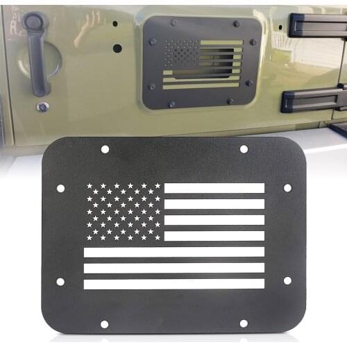 Spare Tire Delete Steel Tailgate Vent Plate Cover for Jeep Wrangler JK 2007-2018 Auto Accessories