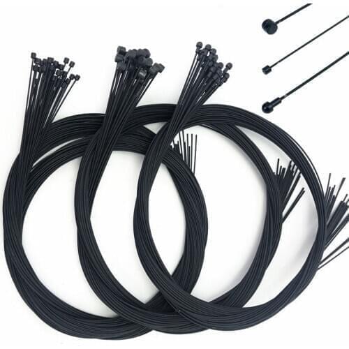 10Pcs/set Road bike MTB Bike Fixed Gear Bicycle Brake Line Shift Shifter Gear Brake Cable Sets Core Inner Wire Steel Speed line