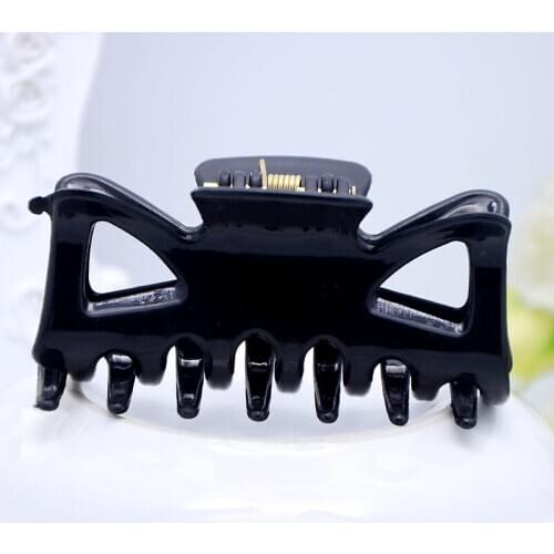 7cm *3.5cm classic Color black plastic Hairpins Women girl Hair Crab Hair Claws Make UP Washing Hair Accessories Headwear