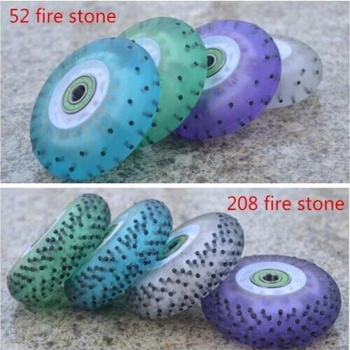 92A hardness 52 104 208 Fire Stone LED Flash 80mm 76mm 72mm Inline Skates Wheel Green Blue White Purple Sliding FSK Slalom Wheel