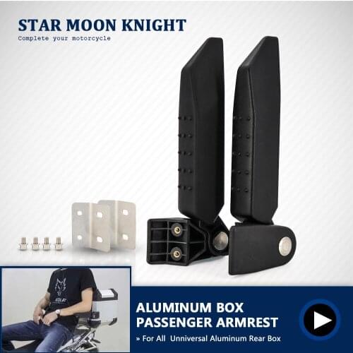For BMW R1200GS LC Adventure R1250GS Aluminum Rear Box Passenger Armrest F850 GS F750 GS G310 F800GS ADV Tail Box MT-09 390