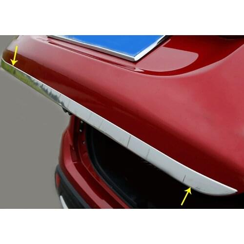 Car Ticks Styling Cover Stainless Steel Rear Door Tailgate Frame Plate Trim Lamp For Mitsubishi Outlander 2016 2017 2018 2019