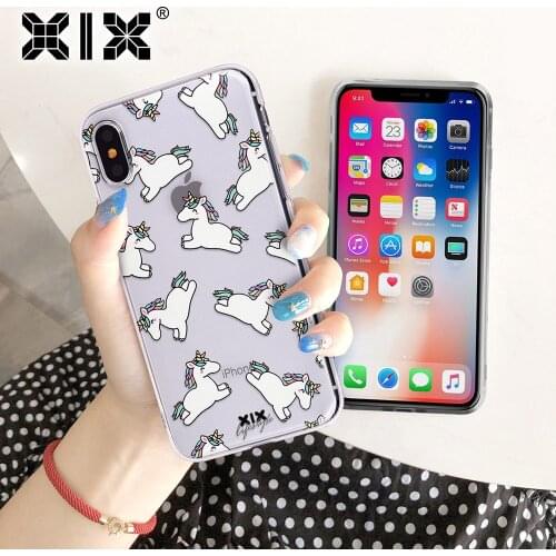 XIX for Funda iPhone 6 Case 5 5S 6 6S 7 Plus X XS Max XR Cute Cartoon for Cover iPhone 7 Case Soft TPU for Capa iPhone XR Case