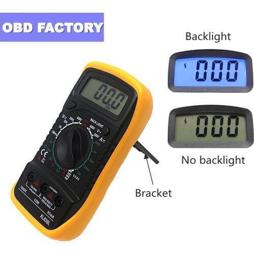 XL830L Digital Multimeter XL830L Portable Voltmeter Ammeter Multi meter XL830L AC/DC Voltage Amp Current Resistance Tester Meter