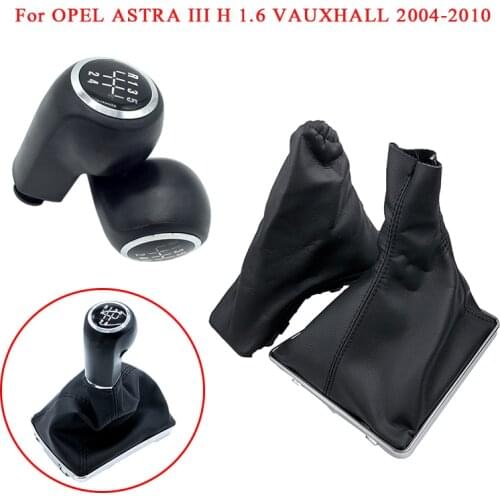 For OPEL ASTRA III H 1.6 VAUXHALL 2004-2010 Car Gear Shift Knob Lever Stick Gaiter Boot Handbrake Parking Hand Brake Boot Cover