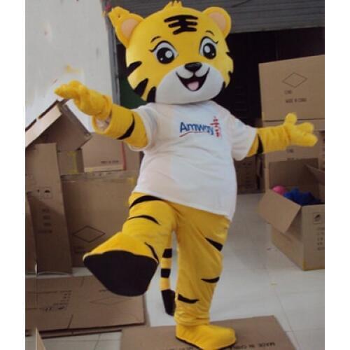 The Tiger Mascot Costume Yellow King Tiger many clothes Bear Mascot Costume Animal Cartoon Fancy Dress Adult Size Free Shipping