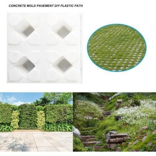 1set Four-hole lawn brick Concrete Pavement Mold DIY Garden Path Lawn Maker Paving Cement Brick Mould Paving Cement Brick Mould