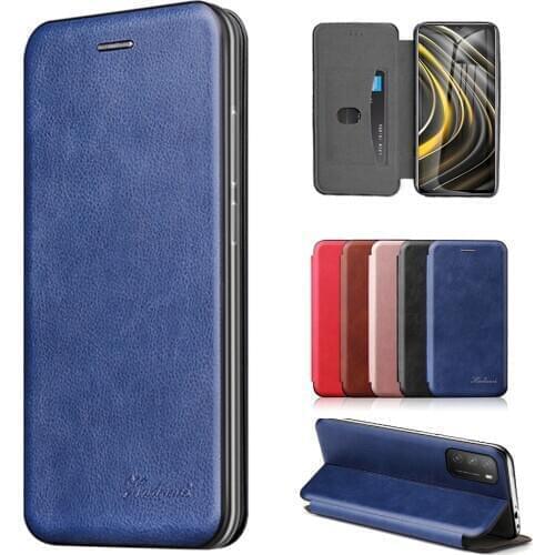 For Xiaomi Poco M3 Case Leather Magnet Flip phone Covers On Xiomi Mi PocoM3 Foxo Pocco PocoPhone M 3 3M stand wallet Cover Coque