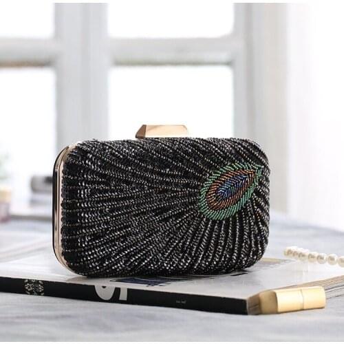 Nice Look Handmade Sequins Beautiful Women Evening Clutch Bags Wedding Party Bridal Purse