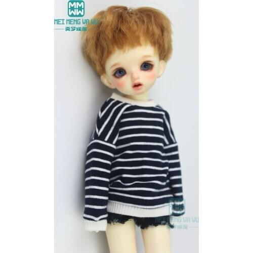 Doll clothes Striped T-shirt, sweater pullover for 27-30cm 1/6 BJD YOSD MYOU doll accessories
