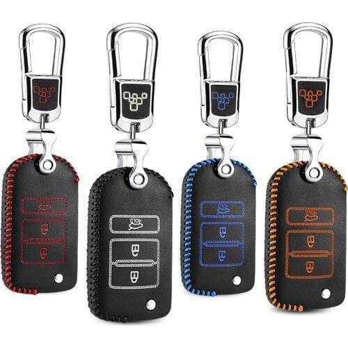 LUCKEASY For kia Cadenza 2013 kia K7 Car Key bag case wallet holder key cover