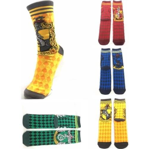 Movie&TV harried Socks Long plush figure toys cartoon Potters College badge cotton Sock Adults Women Men Holiday gift