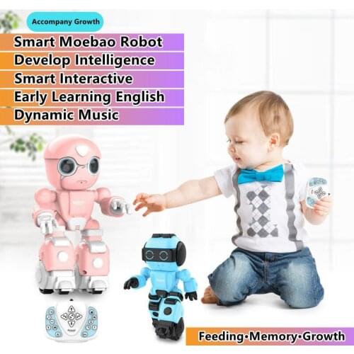 Early Education Of English RC Robot Fun Stories Singing And Dancing Lights And More Interactive Cute Pet Childrens Electric Toy